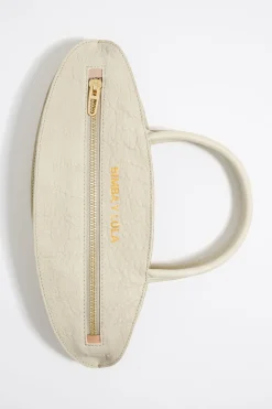 Sale BIMBA Y LOLA Bolso De Mano Pelota Grande Piel Hueso