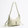 Outlet BIMBA Y LOLA Bolso Hobo Pocket Mini Piel Hueso