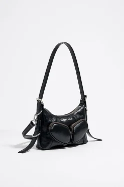 Clearance BIMBA Y LOLA Bolso Hobo Pocket Mini Piel Negro