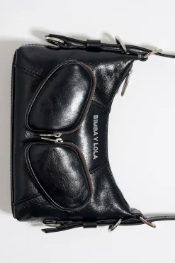 Clearance BIMBA Y LOLA Bolso Hobo Pocket Mini Piel Negro