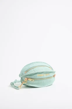 Cheap BIMBA Y LOLA Bolso Pelota Pequeno Piel Azul Hielo