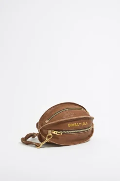 Shop BIMBA Y LOLA Bolso Pelota Pequeno Piel Chocolate