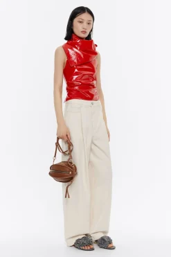 Shop BIMBA Y LOLA Bolso Pelota Pequeno Piel Chocolate