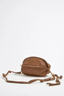 Shop BIMBA Y LOLA Bolso Pelota Pequeno Piel Chocolate