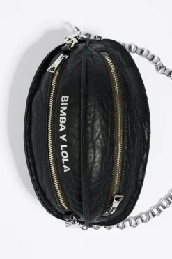 Hot BIMBA Y LOLA Bolso Pelota Pequeno Piel Negro