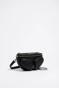 Outlet BIMBA Y LOLA Bolso Rinonera Pocket Mini Piel Negro