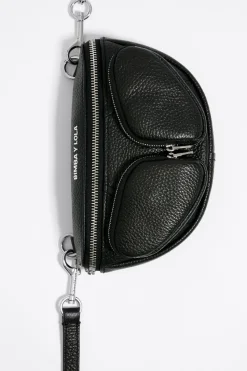 Outlet BIMBA Y LOLA Bolso Rinonera Pocket Mini Piel Negro