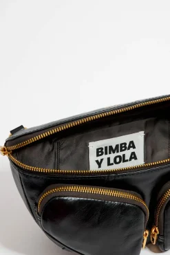 Online BIMBA Y LOLA Bolso Rinonera Pocket Pequeno Piel Negro