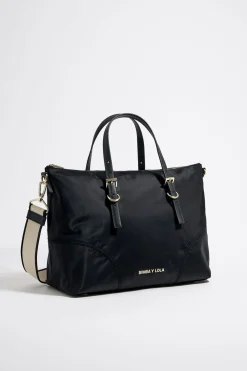 Hot BIMBA Y LOLA Bolso Shopper Grande Nylon Negro