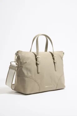 Discount BIMBA Y LOLA Bolso Shopper Grande Nylon Caqui Claro