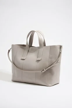 Flash Sale BIMBA Y LOLA Bolso Shopper Grande Piel Gris Verdoso