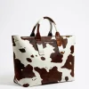 Fashion BIMBA Y LOLA Bolso Shopper Grande Piel Print Vaca
