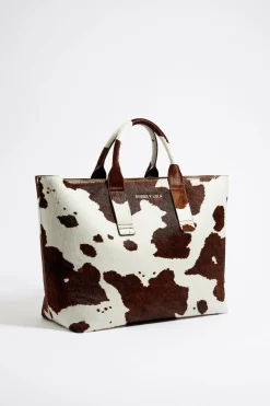 Fashion BIMBA Y LOLA Bolso Shopper Grande Piel Print Vaca