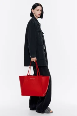 Online BIMBA Y LOLA Bolso Shopper Grande Piel Rojo