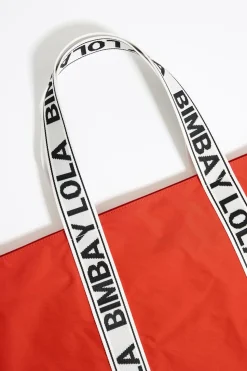Fashion BIMBA Y LOLA Bolso Shopper Maxi Nylon Coral