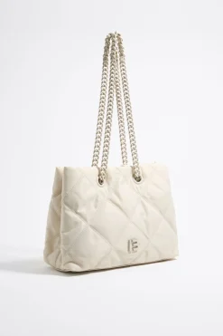 Clearance BIMBA Y LOLA Bolso Shopper Mediano Nylon Acolchado Piedra