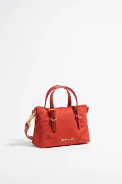 Shop BIMBA Y LOLA Bolso Shopper Mini Nylon Coral