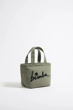 Best BIMBA Y LOLA Bolso Shopper Mini Nylon Caqui Claro