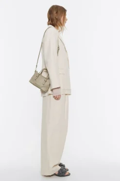 Discount BIMBA Y LOLA Bolso Shopper Mini Nylon Caqui Claro