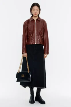 Flash Sale BIMBA Y LOLA Bolso Solapa Mediano Piel Negro