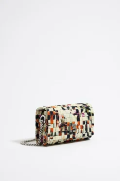 Best Sale BIMBA Y LOLA Bolso Solapa Mini Nylon Trenzado Print Perfume