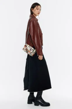 Best Sale BIMBA Y LOLA Bolso Solapa Mini Nylon Trenzado Print Perfume