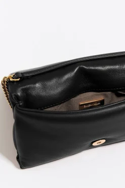 Outlet BIMBA Y LOLA Bolso Solapa Mini Piel Napa Negro