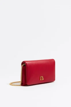 Fashion BIMBA Y LOLA Bolso Solapa Mini Piel Napa Rojo