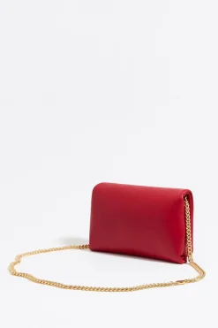 Fashion BIMBA Y LOLA Bolso Solapa Mini Piel Napa Rojo