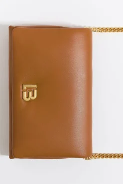 Online BIMBA Y LOLA Bolso Solapa Mini Piel Napa Tostado