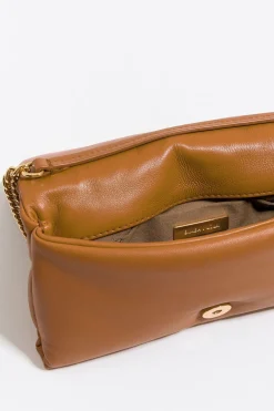 Online BIMBA Y LOLA Bolso Solapa Mini Piel Napa Tostado