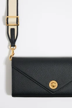 Store BIMBA Y LOLA Bolso Solapa Mini Piel Negro