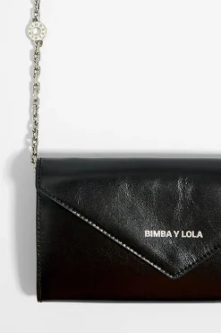 Sale BIMBA Y LOLA Bolso Solapa Mini Piel Negro