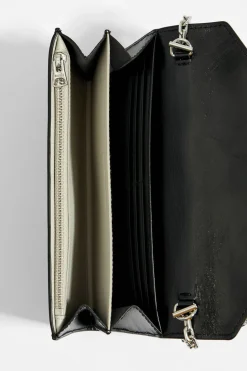 Sale BIMBA Y LOLA Bolso Solapa Mini Piel Negro