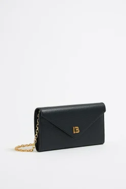 Online BIMBA Y LOLA Bolso Solapa Mini Piel Negro