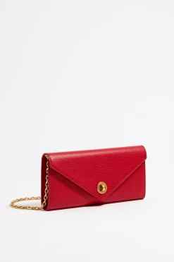 Discount BIMBA Y LOLA Bolso Solapa Mini Piel Rojo