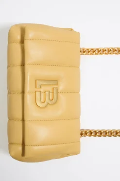 New BIMBA Y LOLA Bolso Solapa Pequeno Napa Amarillo Topacio