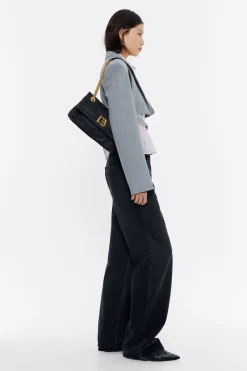 Fashion BIMBA Y LOLA Bolso Solapa Pequeno Negro