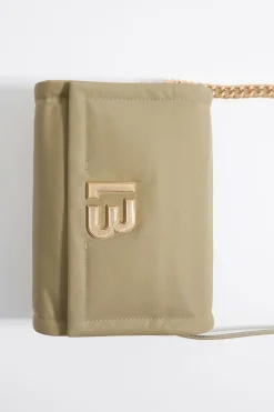 Best BIMBA Y LOLA Bolso Solapa Pequeno Nylon Caqui Claro