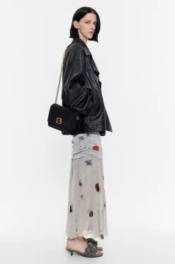 Best Sale BIMBA Y LOLA Bolso Solapa Pequeno Nylon Negro