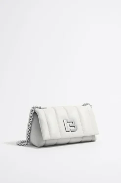 Sale BIMBA Y LOLA Bolso Solapa Pequeno Piel Napa Blanco Roto