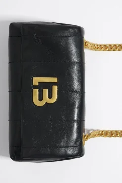 Clearance BIMBA Y LOLA Bolso Solapa Pequeno Piel Negro