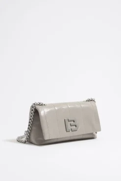 Cheap BIMBA Y LOLA Bolso Solapa Pequeno Piel Gris Verdoso