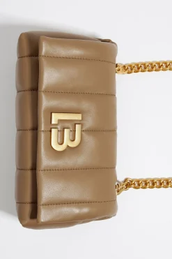 Flash Sale BIMBA Y LOLA Bolso Solapa Pequeno Piel Napa Topo Oscuro