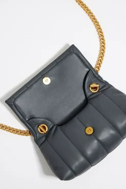 Cheap BIMBA Y LOLA Bolso Solapa Pequeno Piel Napa Gris Azulado