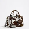 Shop BIMBA Y LOLA Bolso Tote Pocket Mediano Piel Print Vaca