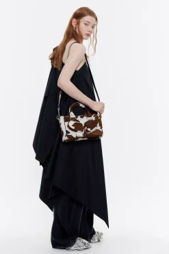 Shop BIMBA Y LOLA Bolso Tote Pocket Mediano Piel Print Vaca