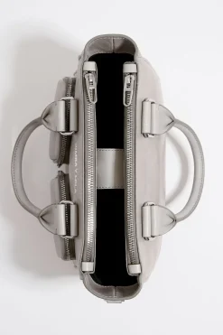 Cheap BIMBA Y LOLA Bolso Tote Pocket Mediano Piel Gris