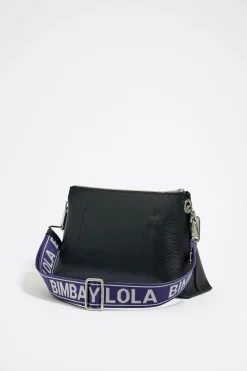 Best Sale BIMBA Y LOLA Bolso Trapecio Mediano Piel Negro