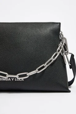 Cheap BIMBA Y LOLA Bolso Trapecio Mediano Piel Negro
